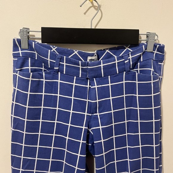 OLD NAVY | Women's Pixie Grid Jeans Blue White Size 10 - Picture 3 of 6